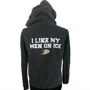 Rinky Womens NHL Anaheim Ducks Zip Up Hoodie M